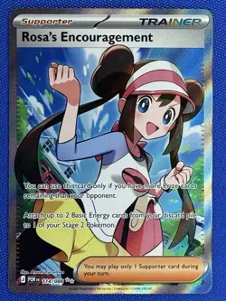 Rosa’s Encouragement 114/088 UR Full Art Pokemon Perfect Order NM - Image 1