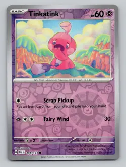 Reverse Holo Tinkatink 101/193 Common Paldea Evolved Pokemon - Image 1