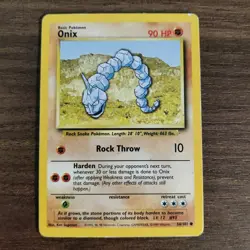 Onix 56/102 - HP Base Set - 1999 WOTC Common Pokemon TCG Card - Image 1