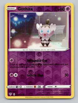 Reverse Holo Gothita 073/189 Common Darkness Ablaze Pokemon - Image 1