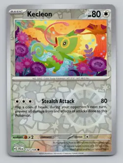 Reverse Holo Kecleon 122/159 Common Journey Together Pokemon - Image 1