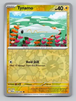 Reverse Holo Tynamo 030/086 Common Black Bolt Pokemon - Image 1