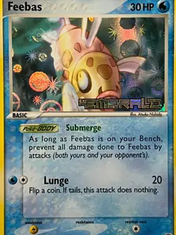 2005 Pokemon Emerald Ex Feebas 49/106 Reverse Holo- PSA Mint 9-LOW POP 21 - Image 4