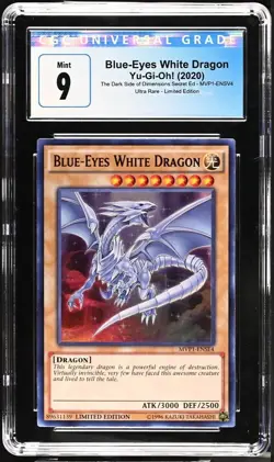 Yu-Gi-Oh! Blue-Eyes White Dragon 2020 MVP1-ENSV4 Ultra Rare 1st Ed CGC 9 - Image 2