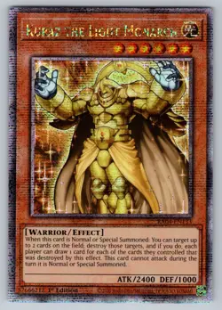 MISPRINT ERROR Kuraz the Light Monarch Yugioh RA04-EN133 QCR NM - Image 2