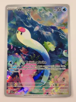 Wiglett Scarlet and Violet Base Set Pokemon TCG Card 206/198 NM Condition - Image 1