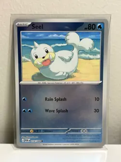Pokemon TCG Seel Basic 80 HP Card 018/088 POR Set 2026 Rain Splash Wave Splash - Image 1