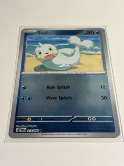 Pokemon TCG Seel Basic 80 HP Card 018/088 POR Set 2026 Rain Splash Wave Splash - Image 2