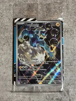 Pokemon Thundurus Holo Promo Card SV Black Star 209 120 HP 110 Attack Lightning - Image 1