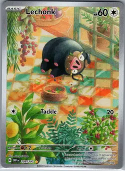 Lechonk 209/197 SV03: Obsidian Flames - Pokemon Card - NM - Image 1