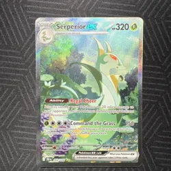 Pokemon Serperior EX Special Illustration Rare Full Art Holo Card 320 HP 164/086 - Image 1
