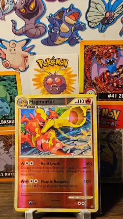 MAGMORTAR 2/95 UNLEASHED POKEMON CARD RARE REVERSE HOLO- LP - Image 1