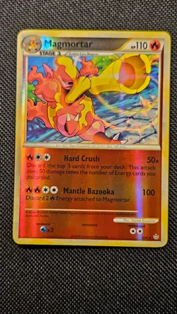 MAGMORTAR 2/95 UNLEASHED POKEMON CARD RARE REVERSE HOLO- LP - Image 2