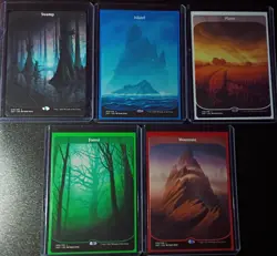 MTG - Lands Unstable Full Art- 5 Lands (one of each type) - Image 1