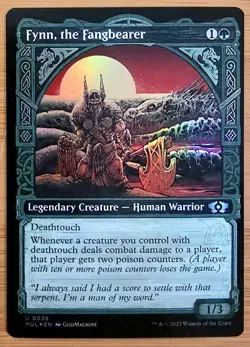 X 1 Fynn, the Fangbearer FOIL MUL 026 MTG Magic The Gathering - Image 2