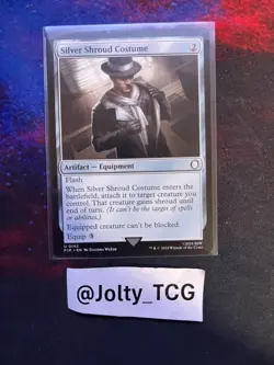 Silver Shroud Costume Universes Beyond: Fallout MTG Magic The Gathering - Image 1