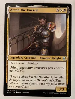 Arvad the Cursed - Dominaria - Magic the Gathering MTG Nice! - Image 1