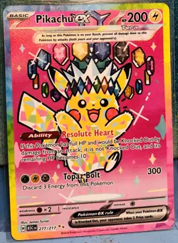 POKEMON PIKACHU EX ASC 277/217 - GRADE 10 POTENTIAL-FREE ONE DAY SHIPPING -RARE! - Image 2