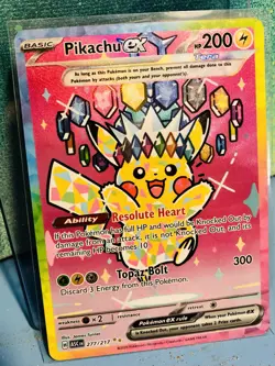 POKEMON PIKACHU EX ASC 277/217 - GRADE 10 POTENTIAL-FREE ONE DAY SHIPPING -RARE! - Image 4