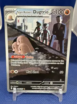 Team Rockets Dugtrio 239/217 - Pokemon TCG - Ascended Heros Illustration Rare - Image 1
