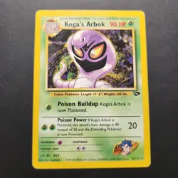 2000 Koga’s Arbok 25/132 - Gym Challenge Non-Holo Rare - Pokemon TCG - MP - Image 1