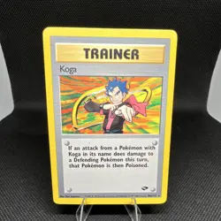 Wizards of the Coast Pokemon Koga Trainer Gym Challenge Rare 106/132 - Image 1