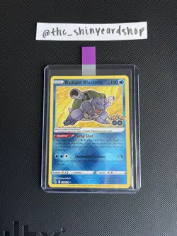 Radiant Blastoise 018/078 HOLO RARE | Pokemon GO | Near Mint Condition - Image 1