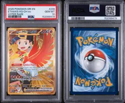 Pokemon TCG Ethan's Ho-Oh Ex 239/182 Sv10 Hyper Rare PSA 10 - Image 3
