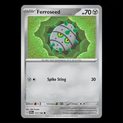 Paradox Rift - Ferroseed 127/182 - TCG Pokemon Card - Image 1