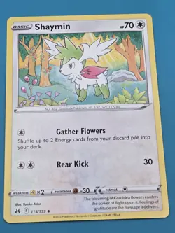 New: 2023 Pokemon TCG Shaymin 115/159 Crown Zenith Regular Uncommon NM - Image 1