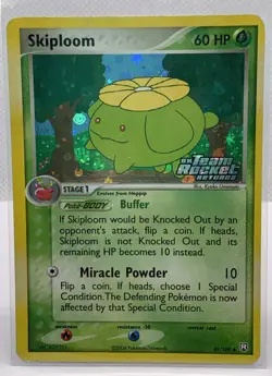 Pokemon Reverse (Stamped) Holo Skiploom– EX Team Rocket Returns– 49/109 – LP - Image 1