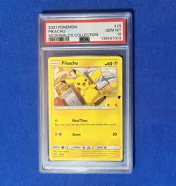 2021 POKEMON MCDONALD'S COLLECTION #25 PIKACHU PSA 10 - Image 1