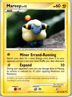 Pokemon TCG Mareep 82/127 Platinum NM - Image 1