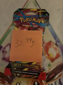 (VERY HEAVY) 32.99g Pokemon TCG Mega Evolution Sleeved Booster Pack (SEALED)✅ - Image 2