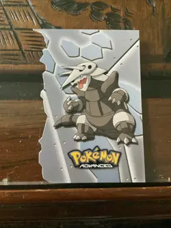 2003 topps Pokemon Advanced Die Cut Card RARE Aggron 18 Of 18 - Image 1