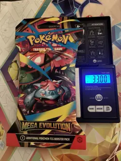(VERY HEAVY) 33.00g Pokemon TCG Mega Evolution Sleeved Booster Pack (SEALED)✅ - Image 1