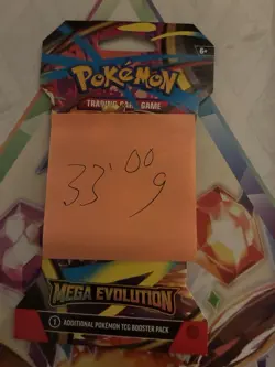(VERY HEAVY) 33.00g Pokemon TCG Mega Evolution Sleeved Booster Pack (SEALED)✅ - Image 2