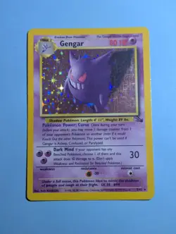 Gengar Fossil holo rare 5/62 Pokemon TCG - Image 1