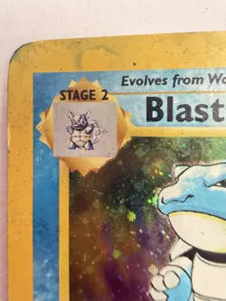 Pokemon Blastoise Base Set Unlimited Holo Rare 2/102 HP/Damaged - Image 5