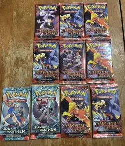 Pokemon TCG (10) Booster Packs (Sealed), Destined Rivals & Journey Together 🔥 - Image 1