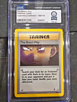 Guiness World Record 1/1 Boss's Way 105/110 Legendary Collection Pokemon CGC AU - Image 1