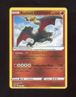 ✨ Radiant Charizard Crown Zenith NM 020/159 Shiny Pokemon TCG ✨ - Image 1