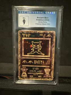 Pokemon 2000 WOTC Movie Promo CGC 9 Mint Ancient Mew Holo Holographic - Image 1