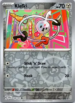 Klefki 128/191 Common Surging Sparks Pokemon Reverse Holo NM - Image 1