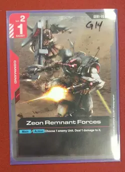 Gundam Card Game Zeon Remnant Forces GD01-115 - Newtype Rising - Image 1