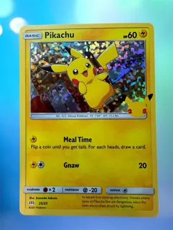Pokemon PIKACHU 25/25 HOLO 25th Anniversary Mcdonalds Promo 2021 Pack Fresh Mint - Image 1
