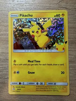 Pokemon PIKACHU 25/25 HOLO 25th Anniversary Mcdonalds Promo 2021 Pack Fresh Mint - Image 4