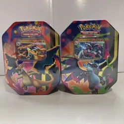 Pokemon TCG - Mega Charizard X Ex And Y Ex Bundle 2x Tins - Brand New & Sealed - Image 2