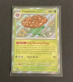 Pokemon TCG Vileplume 094/091 Shiny Rare - Paldean Fates NM - Image 1
