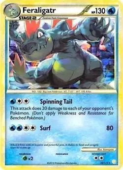 Feraligatr (Cracked Ice Holo) 20/123 Holo Deck Exclusives Pokemon MP Holo - Image 4